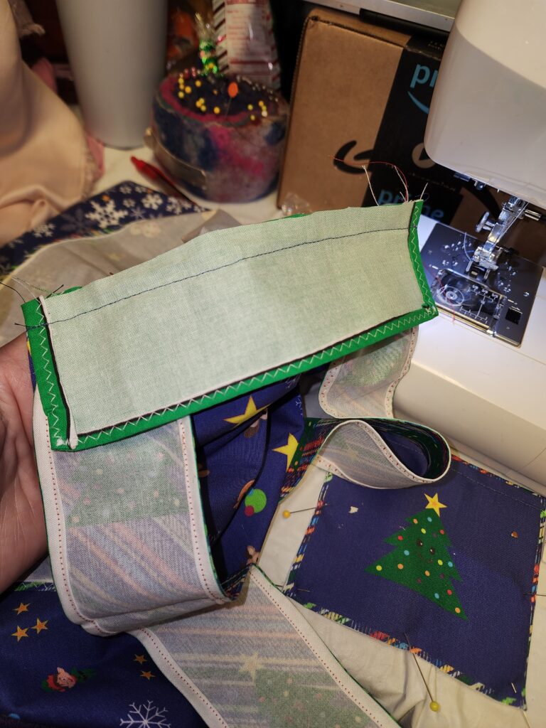 festive children’s apron, holiday kitchen sewing project, kids’ cut-and-sew apron